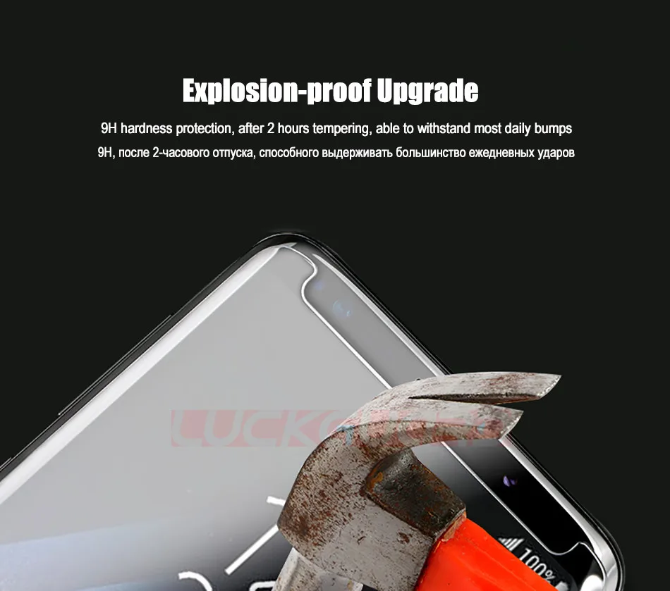 Для Samsung Galaxy S8 S9 плюс накладка закаленное Стекло не полный чехол для Galaxy S7 Edge Note 8 9 5D с уровнем твердости 9 H Экран защитная пленка