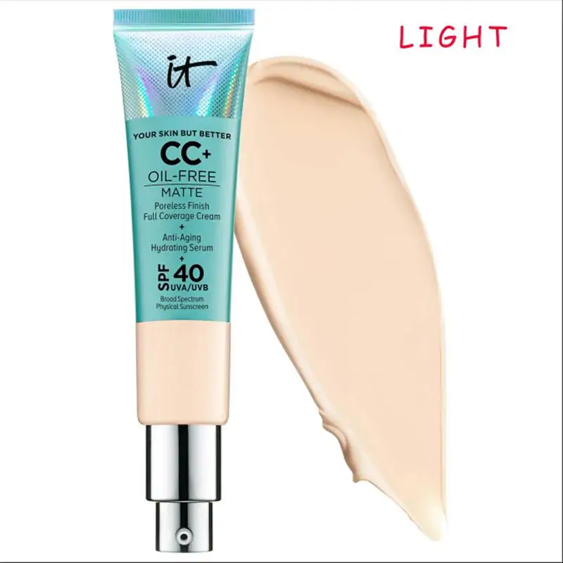 light ZHENDUO 32 мл антивозрастной СС крем без масла с SPF 40 физический солнцезащитный крем Идеальная красота макияж - Цвет: light