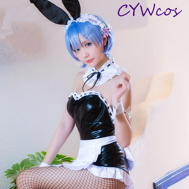 Женский костюм для косплея Re:Life in a different world from zero Rem Rabbit Bunny Girl летние костюмы