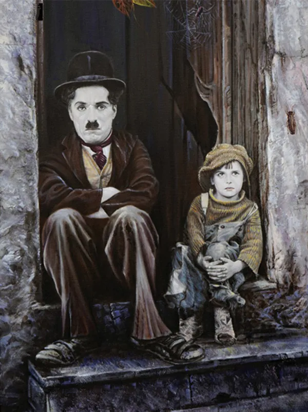 Полностью квадратная дрель 5D DIY Алмазная вышивка люди комедия мастер Chaplin Картина