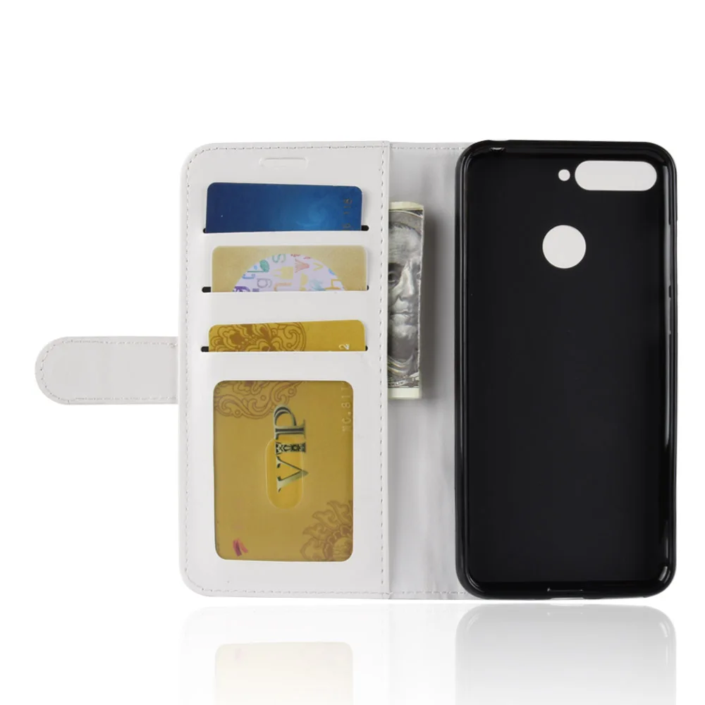 OUZifish For Huawei Honor 7A High version Case Wallet Style PU Leather Phone Cover Enjoy 8E With stand | Мобильные телефоны и