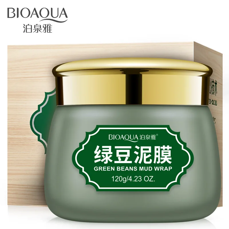 Грязевая маска Bioaqua mung bean 2018 зимняя увлажняющая для контроля жирности очищение