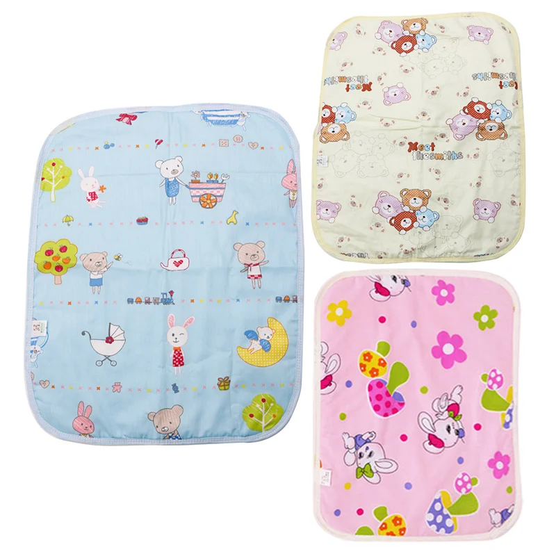 Водонепроницаемый пеленки хлопка моющиеся младенец мочи коврик подгузник кровать# H055