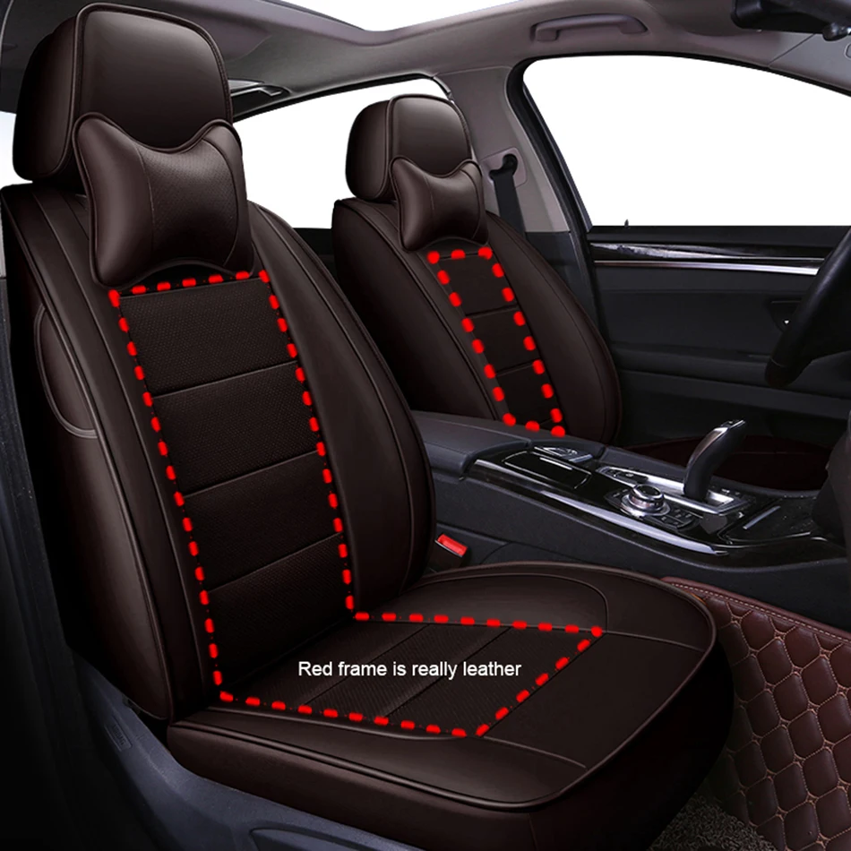 KADULEE кожаный чехол для сидения автомобиля Fiat Uno Palio Linea Punto Bravo 500 Panda SUV авто аксессуары для автомобиля
