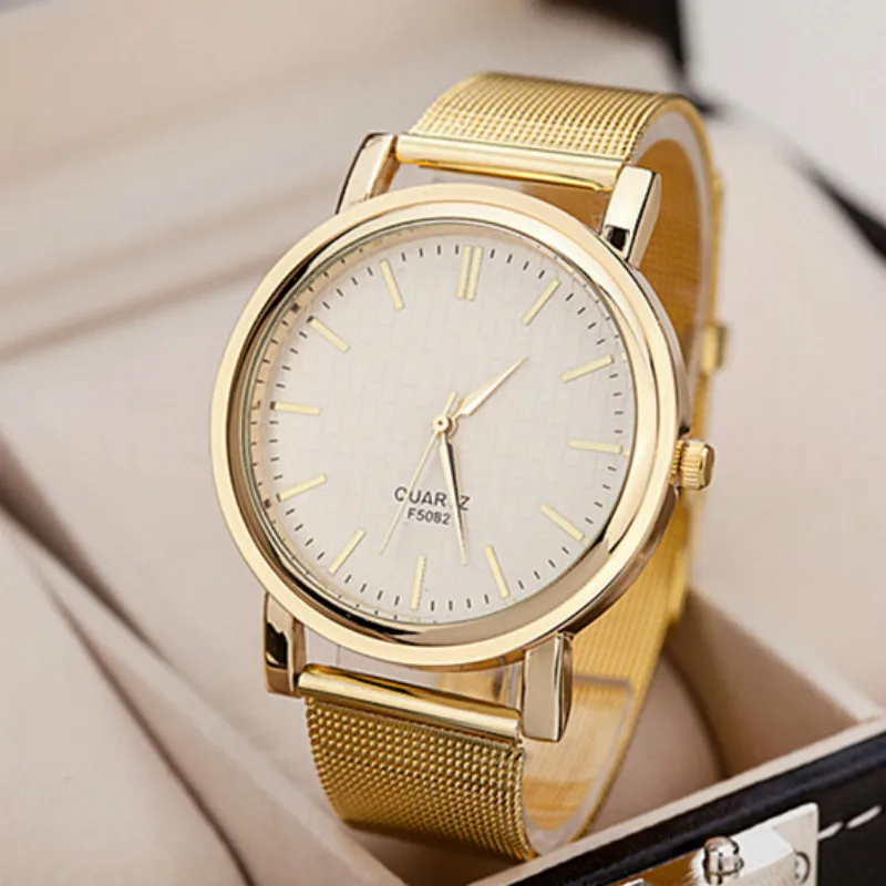 

Classic Golden Watch Case Band Famous Luxury Designer Superior Quartz Wristwatch Gift Men Clock Male reloj hombre herren uhren