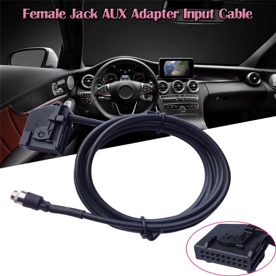 1 шт. гнездовой адаптер AUX входной кабель для IPhone/IPod/MP3 Mercedes Comand 2 0 5 м новые