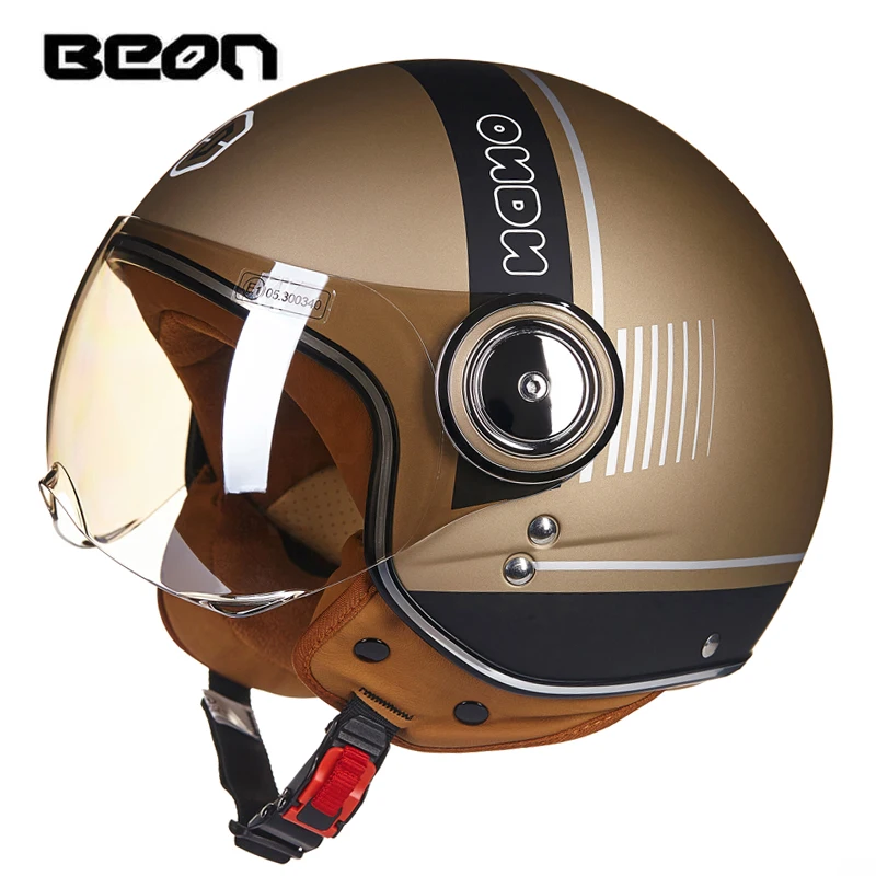 Мотоциклетный шлем BEON B110 для мотокросса с открытым лицом в стиле ретро - купить по