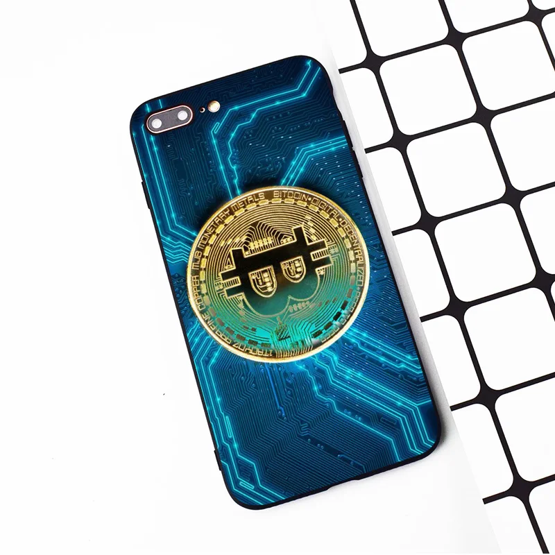 M169 Биткоин Черный силиконовый чехол для Apple iPhone 11 Pro XR XS Max X 8 7 6 6S Plus 5 5S 5G SE |