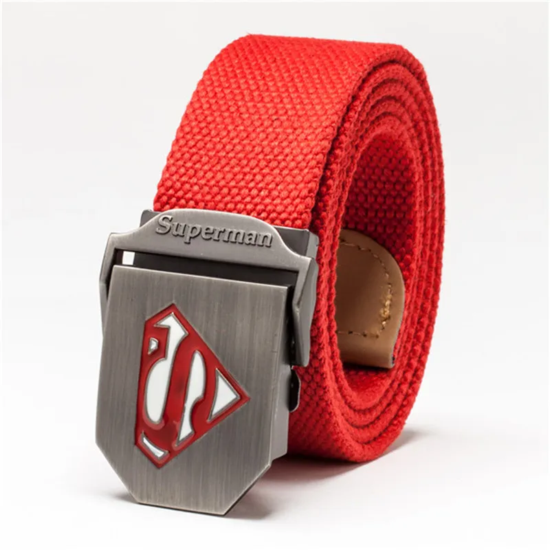 Супермен тактический ремень холст мужские Новые широкие толстые военные ремни