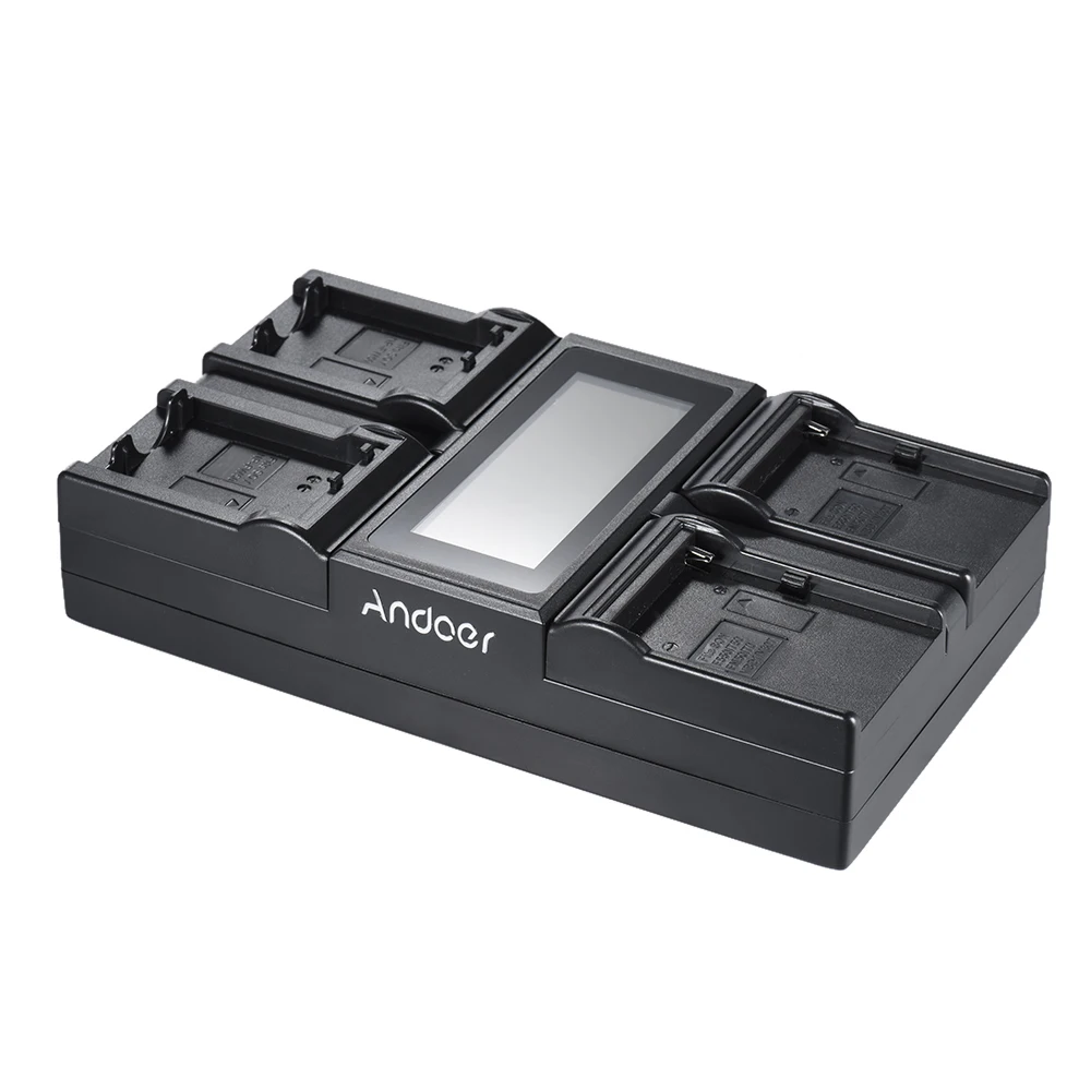 Andoer NP-FW50 npfw50 NP-F970 4-канальный цифровой Батареи для камеры Зарядное устройство для Sony A7 A7R a7sii a7ii A6500 a6300 NP-F550 F750 и т. д
