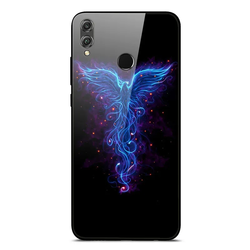 as photo 43 Чехол для huawei Honor 8X, чехол Honor8x Max, задняя крышка из закаленного стекла, чехол для huawei Honor 8X, чехол 8 X TPU, бампер Honor 8X Max - Цвет: as photo 43