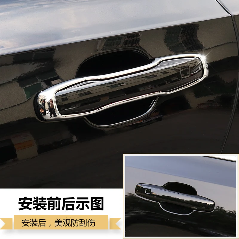 Для Volvo XC60 XC90 S90 V90 CC 2018 автомобильные наклейки на ручки дверей хромированная ABS