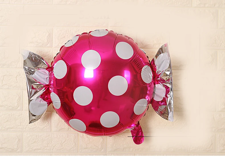 Милые фольгированные воздушные шары в горошек детский подарок на день рождения
