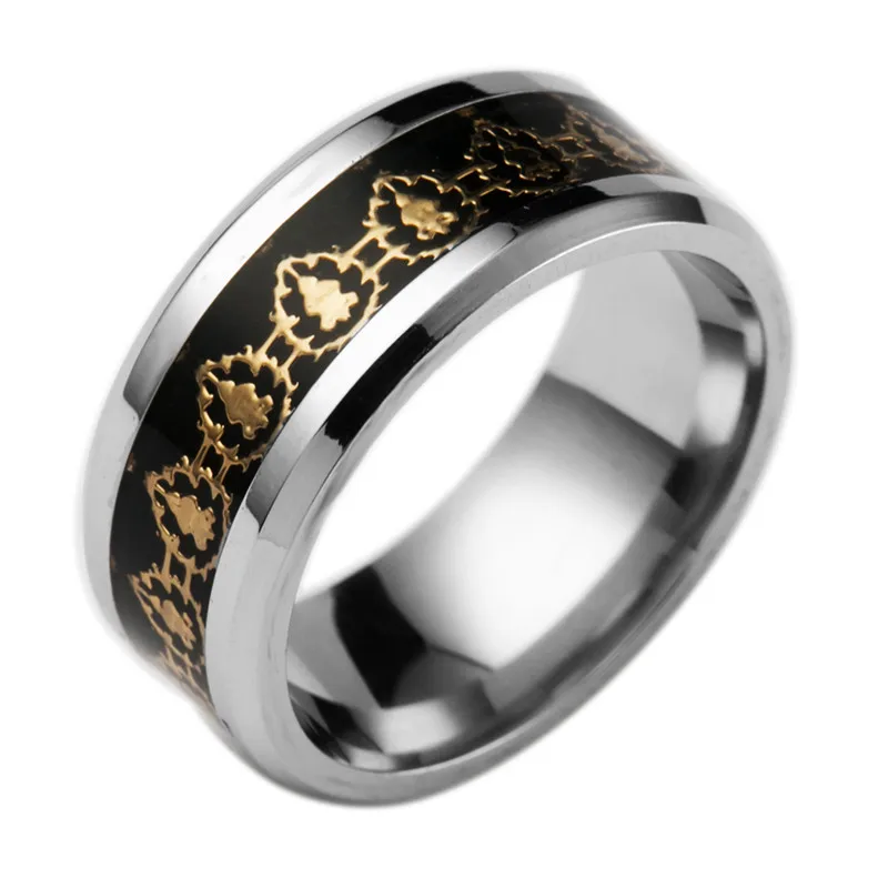 Кольцо из нержавеющей стали с изображением фильма World of Warcraft|jewelry travel|steel piercing