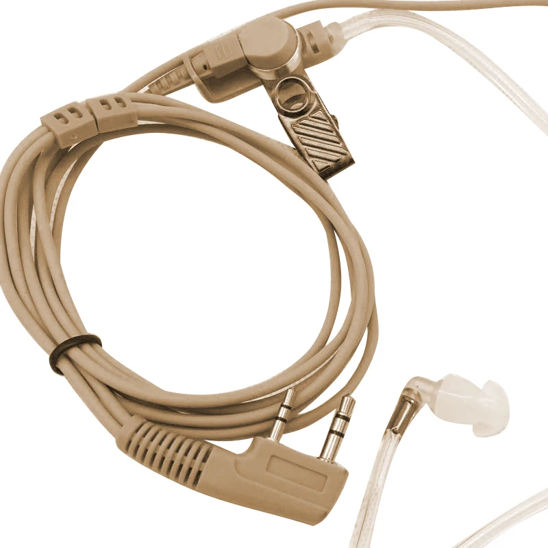 Двухконтактный бежевый телесный цвет Скрытая Акустическая трубка наушники