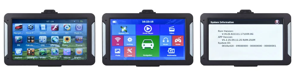 Oriana 7 дюймовый HD Автомобильный gps навигации FM 8G 256 МБ или 128 МБ последняя карта Европы резистивный или емкостный грузовик gps навигаторами