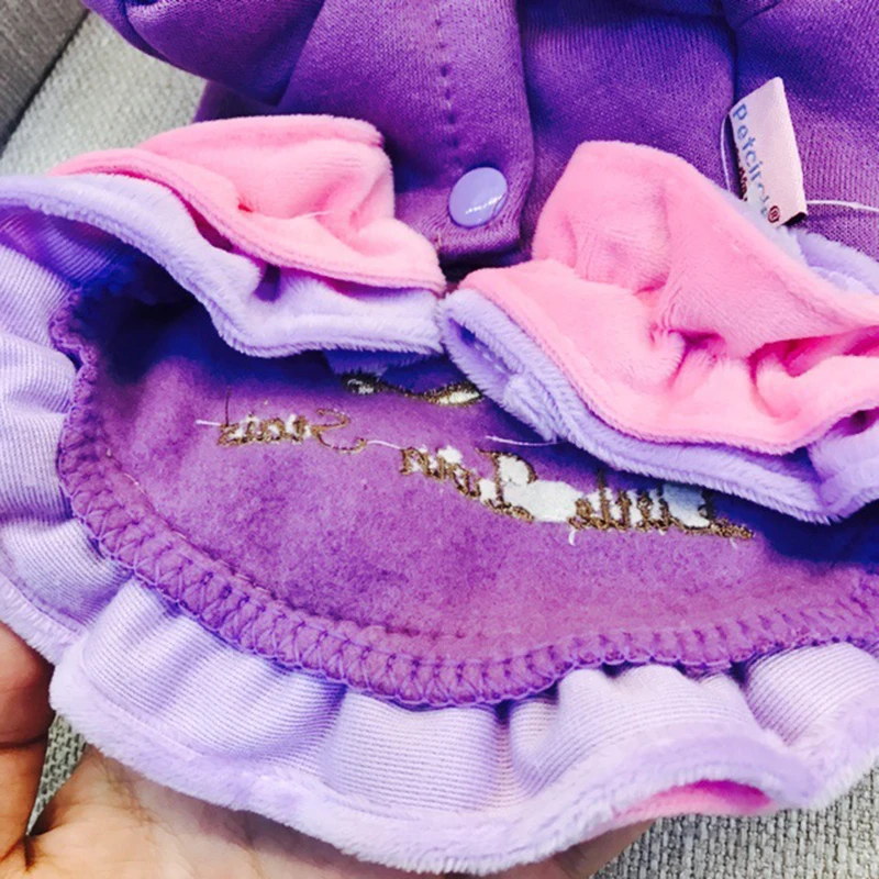 Hot Sale Fashion Double Star Baby Winter Pet Dog Clothes Plus Velvet Clothing For Small Large Coat Jackets for chihuahua | Дом и сад