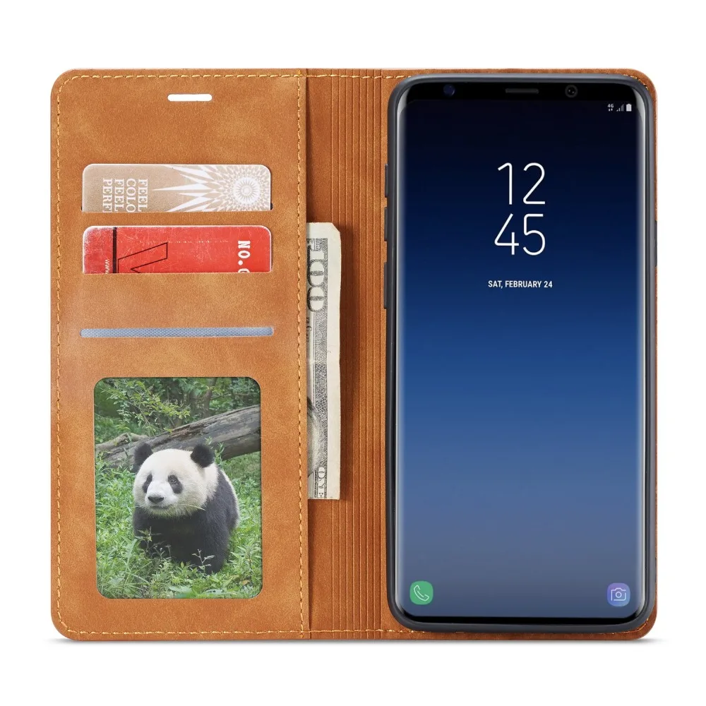 Кожаный чехол для samsung Galaxy S10 S10E S9 S8 Plus Note 10 Pro 9 8 чехол-книжка для samsung S 10 Plus бумажник на магните чехол