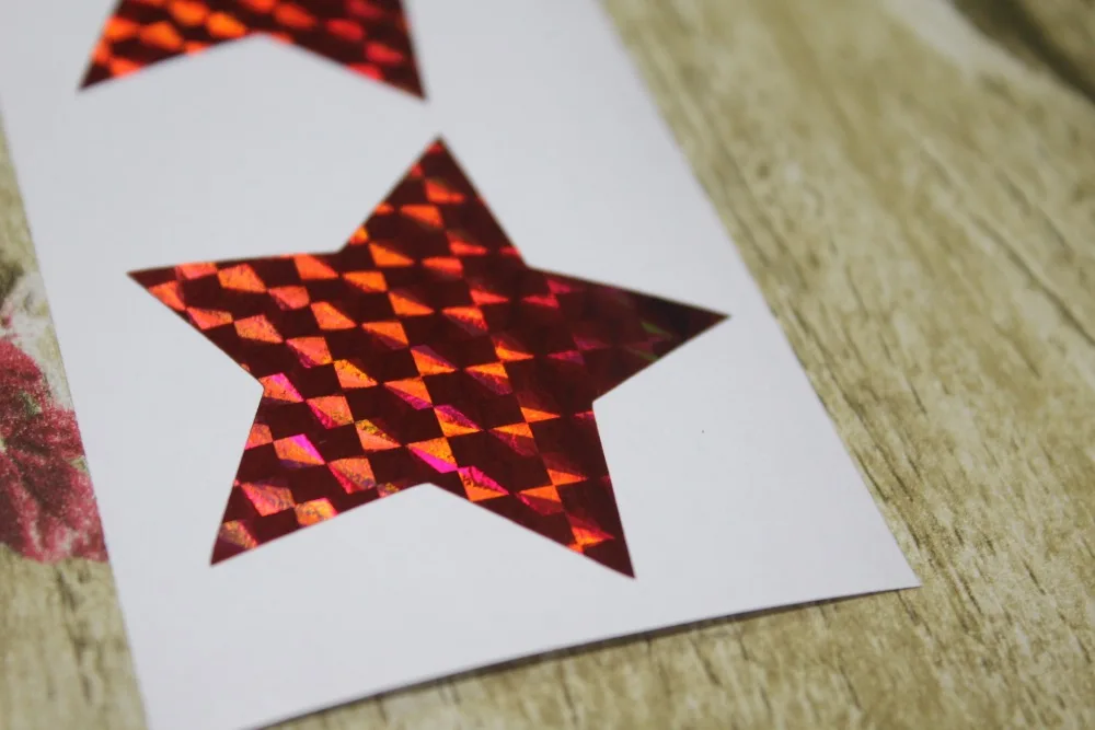 5 см красные наклейки с голограммой отлично подходят для запечатывания