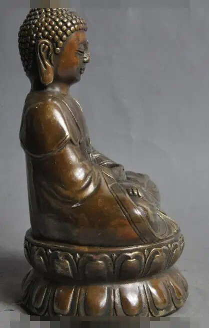 

Free shipping S00075 old tibet buddhism bronze fane pray sakyamuni Shakyamuni Tathagata BUDDHA statue