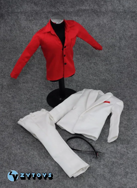 Белый ZYToys ZY5006 1/6 Al Pacino белый костюм для 12 дюймов энтербэй Hottoys дам ДИД Коллекционная Фигурка Косплей куклы DIY - Цвет: Белый
