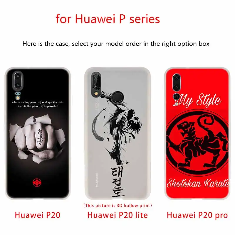 Чехол Kyokushin для телефона с символом карате Huawei P40 P9 P10 P20 P30 Lite чехлы Pro P Smart 2019 мягкий