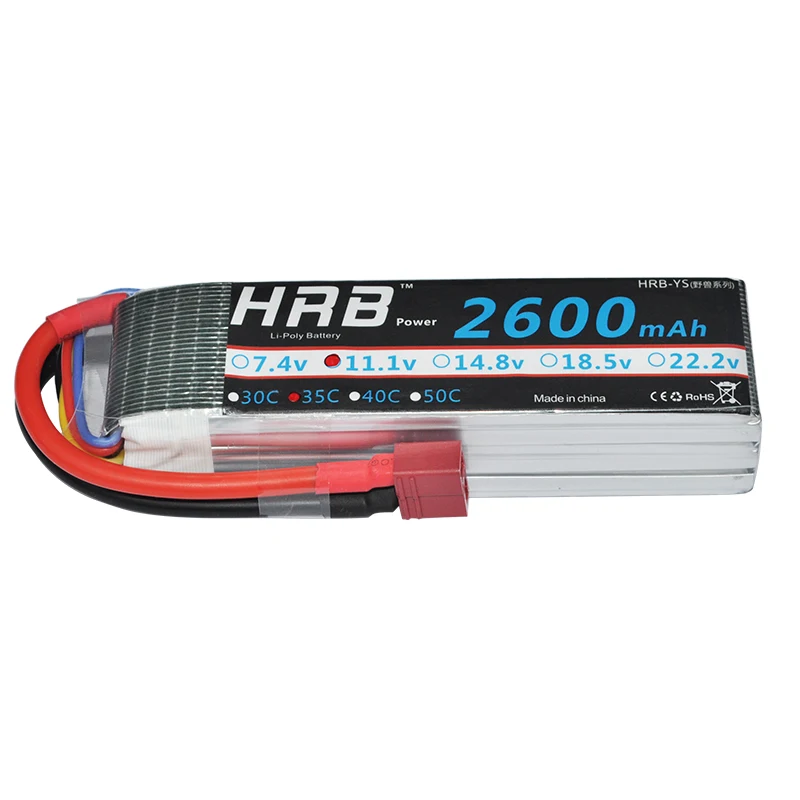 HRB Батареи Липо 11.1 В 2600 мАч 35C Max 70C 3 S Lipo Аккумулятор Для Модели Дистанционного