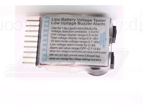 Цифровой индикатор напряжения 2 шт. тестер для аккумуляторов Lipo RC дисплей с