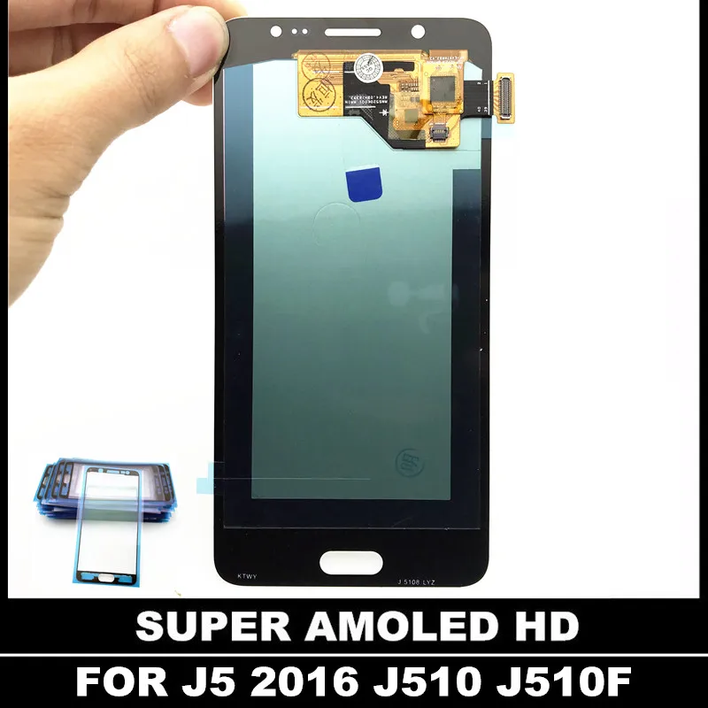 Контроль яркости для Samsung Galaxy AMOLED J5 2016 J510 J510FN J510F J510G J510M J510Y ЖК дисплей с сенсорным