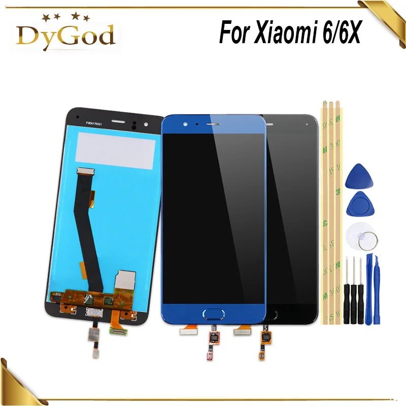 ЖК дисплей и сенсорный экран DyGod для Xiaomi Mi6 дигитайзер в сборе Замена с