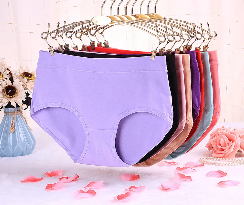 10 шт./лот, ropa interior femenina, хлопковое нижнее белье majtki damskie, женские трусики размера плюс, 7XL, женское нижнее белье