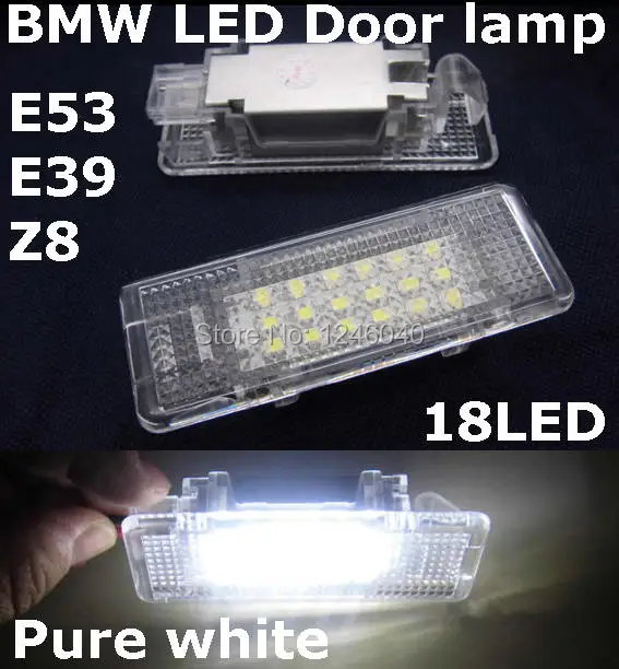 2 светодиодный т. светодиодсветильник лампы для дверей BMW E53(X5) E39 Z8 E52 1999 2006|door