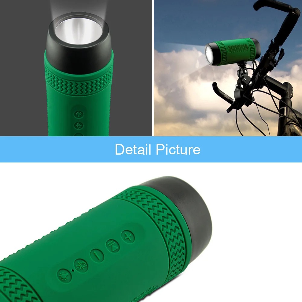 Портативный Открытый езда спортивный bluetooth динамик 3600 мАч power Bank