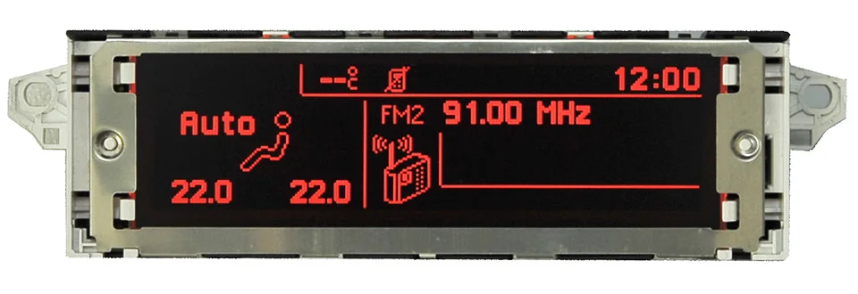 Автомобильный красный монитор с поддержкой USB и Bluetooth дисплей красный монитор 12 pin подходит для 307 407 408 C4 C5