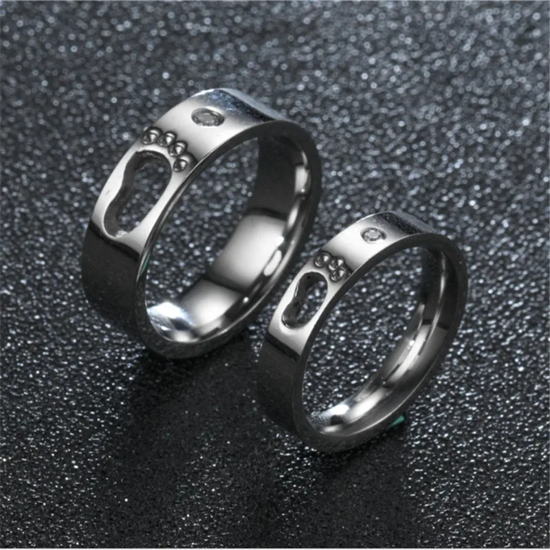 2018 New Stainless Steel Top Quality Ankle Crystal Rings for Women Men Wedding Bands Couple Fashion Jewelry wholesale | Украшения и