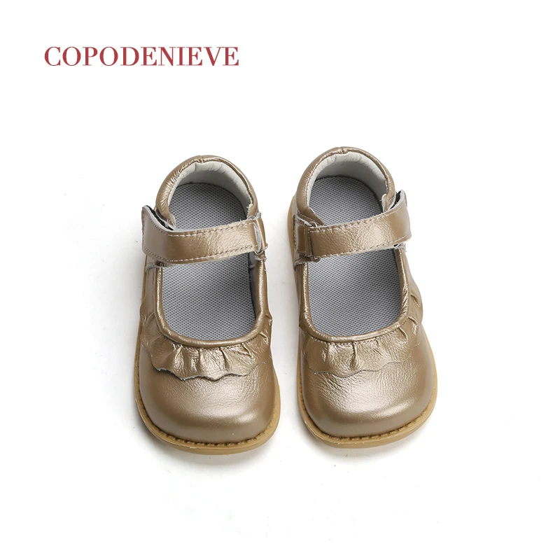 COPODENIEVE/Обувь для девочек из натуральной кожи; черная Мэри Джейн с цветами; белая роза; детская обувь; хорошее качество; ; для маленьких детей