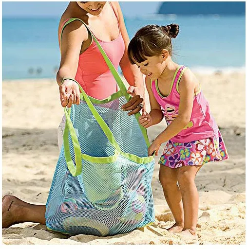 Children sand away beach mesh bag Beach Toys Clothes Towel Bag baby toy Bath Bags Sundries | Игрушки и хобби