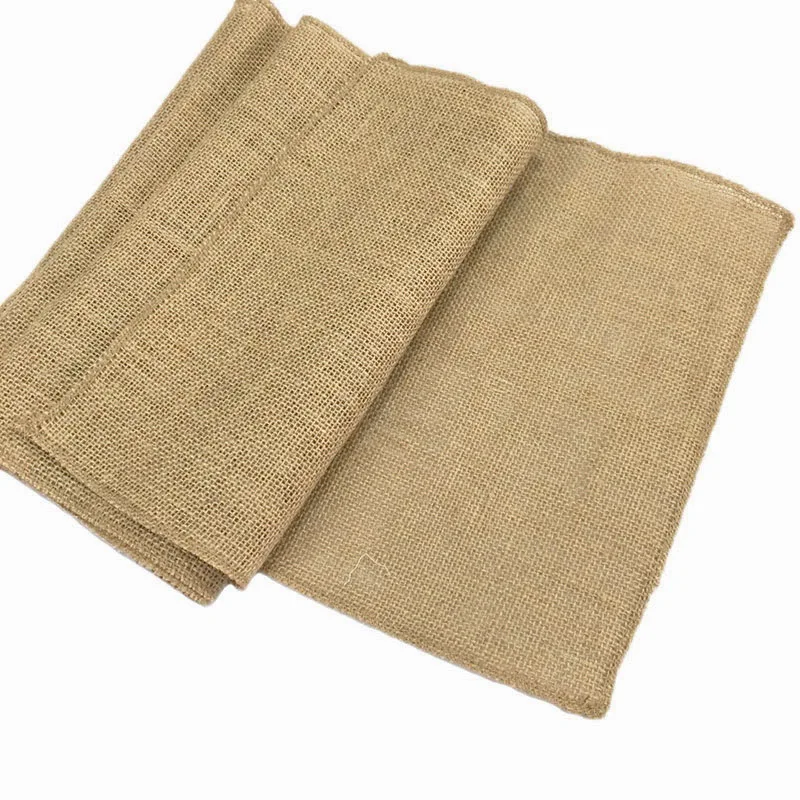 SMOPOR качественные l мешковины круглые льняные скатерти джутовые Hessian