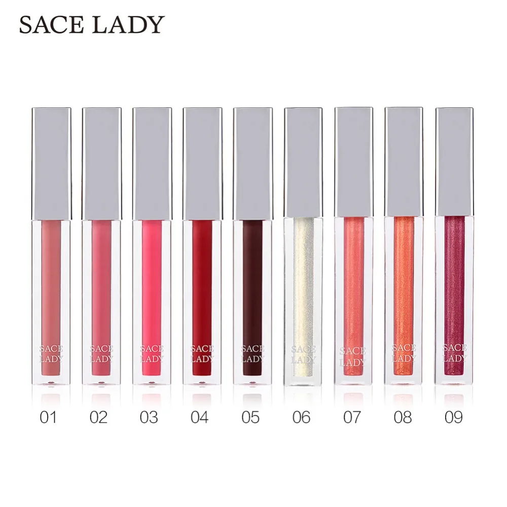 SACE LADY Высокий блеск лак для губ Макияж Гладкий встроенный интенсивный красота