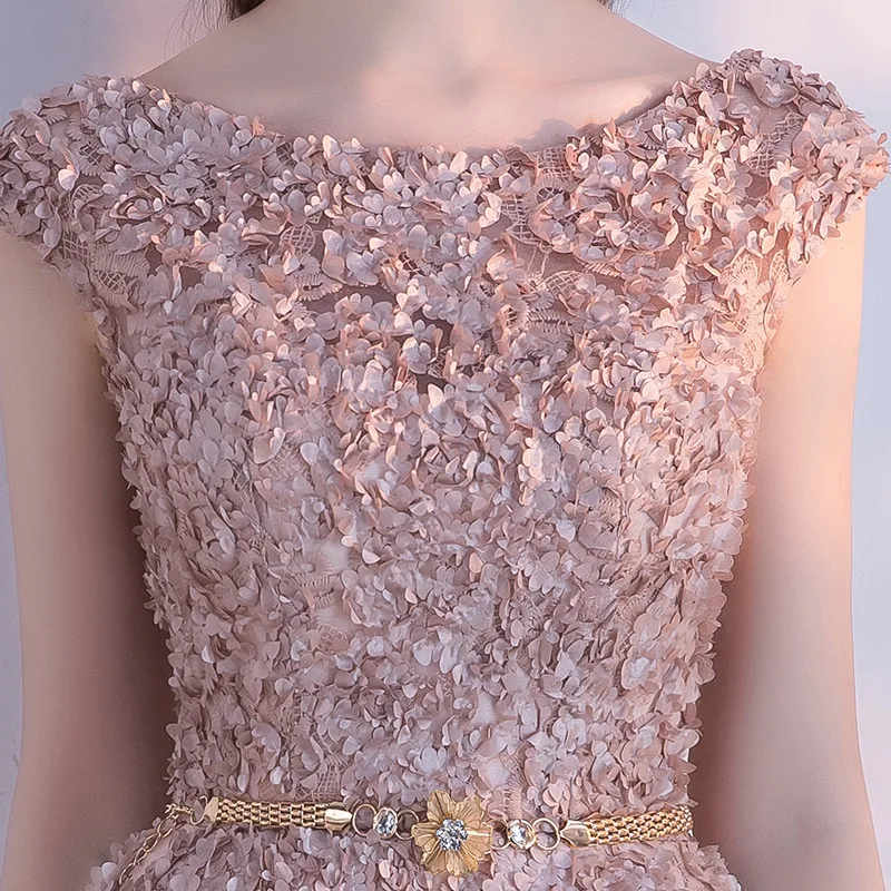 Платье для выпускного вечера es Vestidos De gala кружевное ТРАПЕЦИЕВИДНОЕ короткое