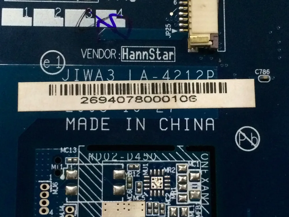 Фирменная Новинка для lenovo G530 LA-4212P Rev 2,0 Тетрадь материнская плата