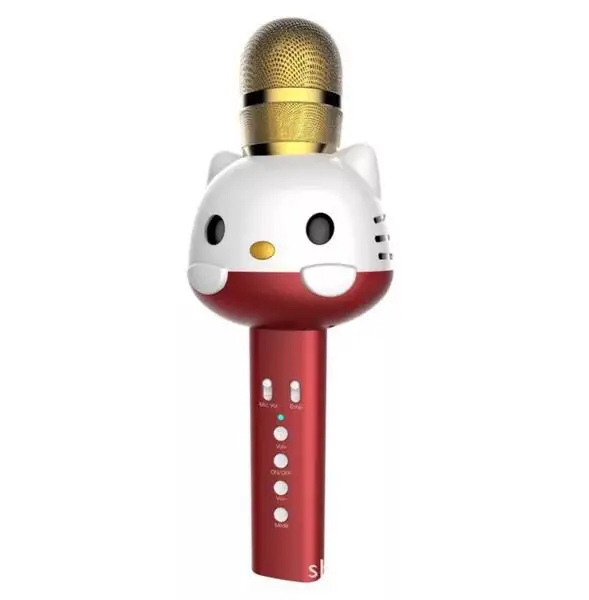 U63 Детский милый Мобильный микрофон для караоке с котом беспроводной Bluetooth смены