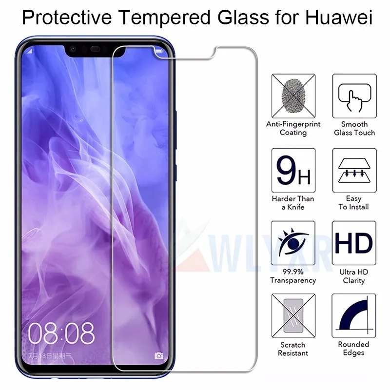 9H HD закаленное стекло для Huawei Mate 20X10 Lite экрана Honor 8X 8A 8C твердое P30 20 Pro|Защитные