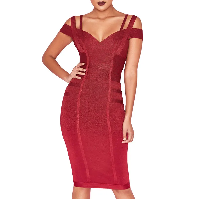 Женское Бандажное платье Новое Сексуальное Тонкое Платье без рукавов Vestido v