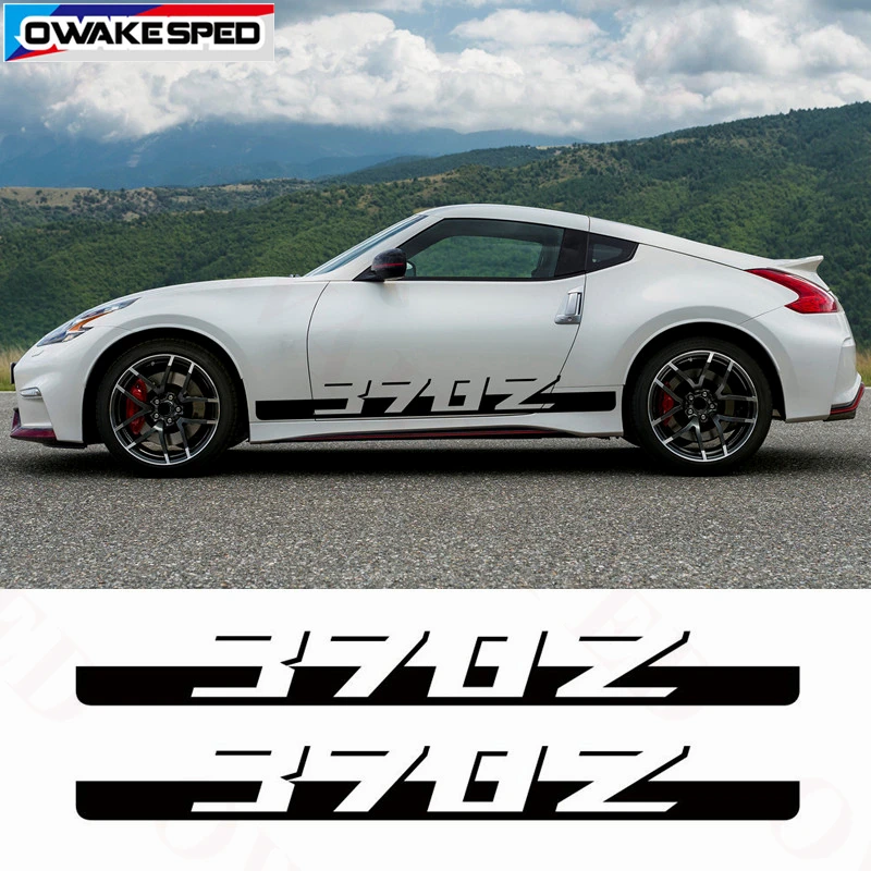 Для Nissan 370Z Sport Stripes наклейка на дверь автомобиля боковой Стикер на автомобильную юбку Авто тело водостойкие Переводные картинки внешние аксессуары