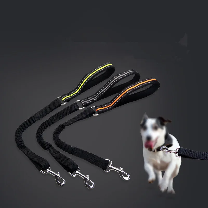 Ошейник для собак приводит Светоотражающие Выдвижная Тяговая веревка поводок
