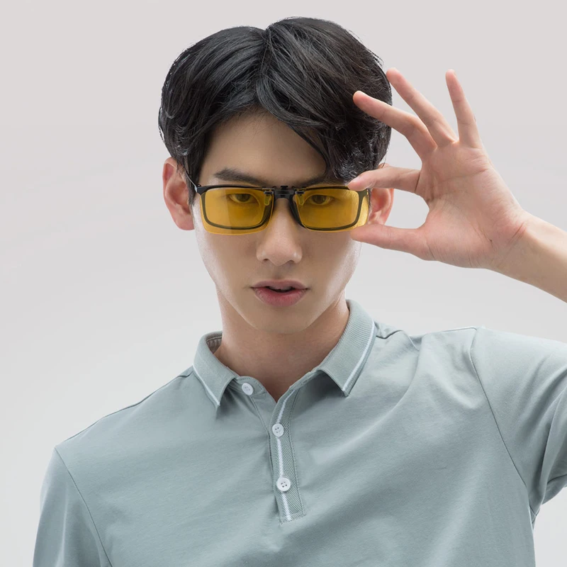 Очки ночного видения Xiaomi TS driver линзы TAC из цинкового сплава с клипсой 10 г легкие