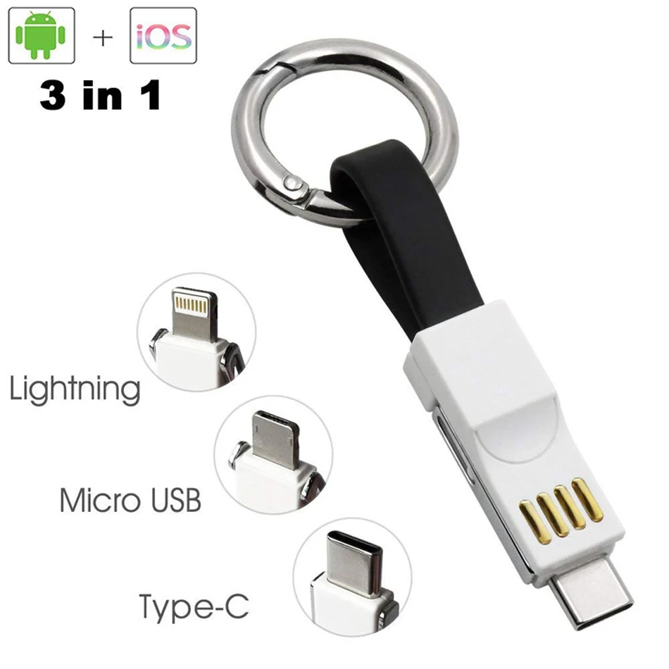 Oppselve Магнитный кабель Micro usb type C адаптер для быстрой зарядки телефона Micro usb type-C Брелок Зарядное устройство USB C для iPhone samsung