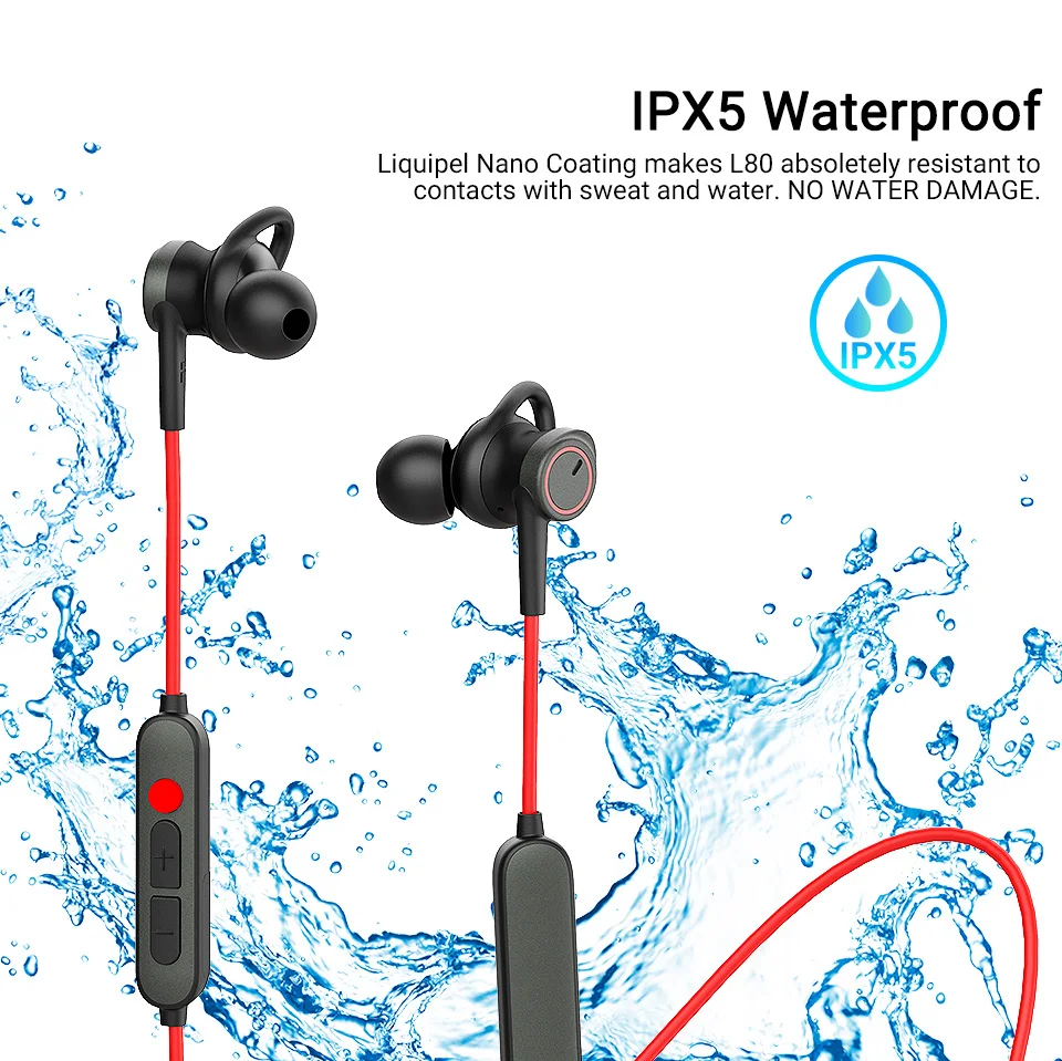 Langsdom L80 беспроводные наушники Bluetooth 3 EQ Звуковые режимы блютуз наушники для телефона IPX6 водонепроницаемые спортивные наушники беспроводные