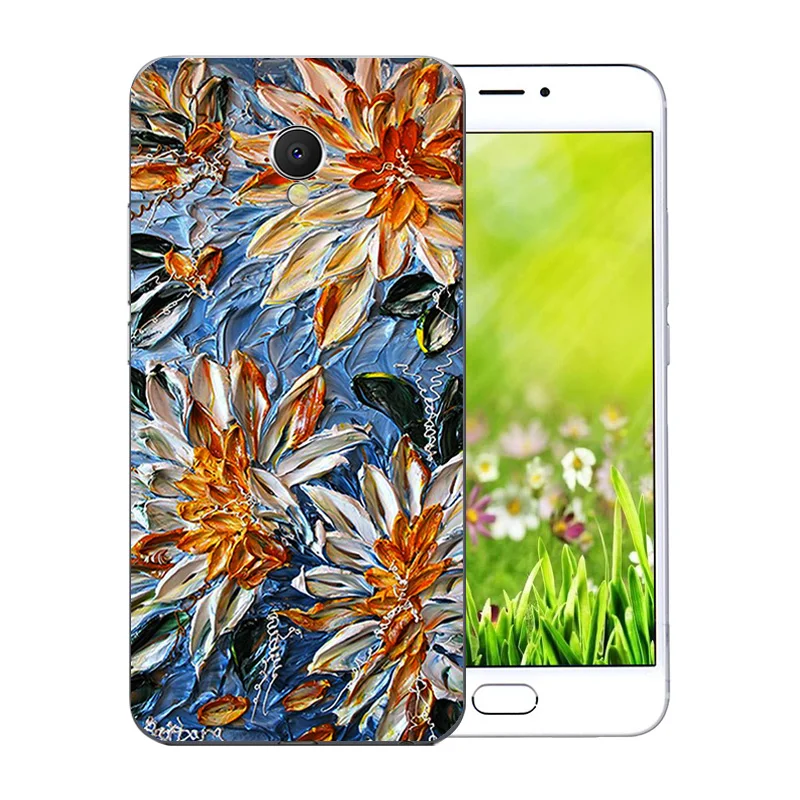 For Meizu MX6 Phone Case Cover for Mx 6 Meilan Mx6 Soft TPU Silicone Coque Marb Pattern MEIZU 5.5 Inch |